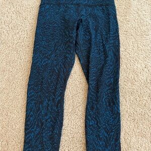 Lululemon Athletica Blue Patterned Leggings
